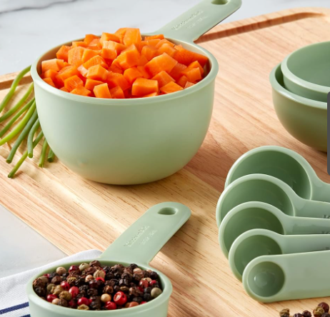 9-Piece Measuring Cup and Spoon Set with Soft-Grip Handles