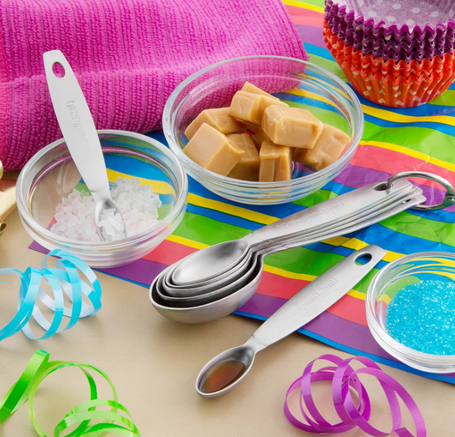 7-Piece Stainless Steel Measuring Spoon Set with Leveler - Image 2