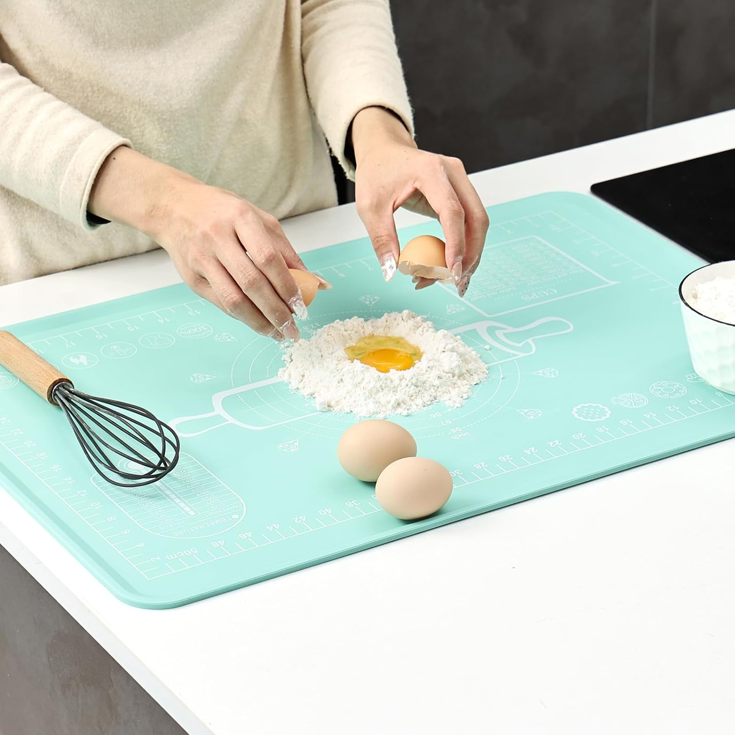 Thickened Silicone Pastry Mat with Measurement Markings