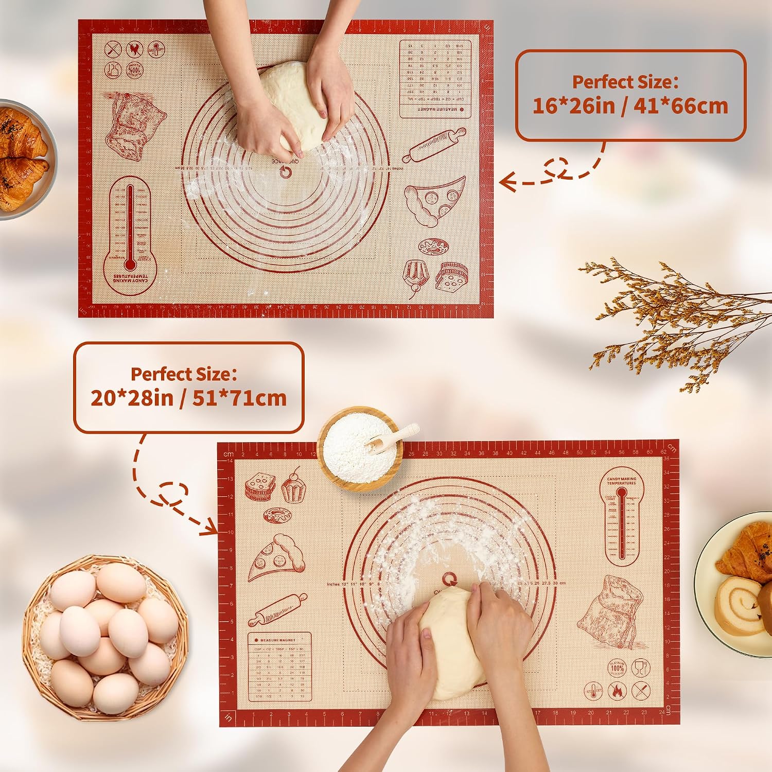 Heat-Resistant Silicone Dough-Working Mat - Image 2